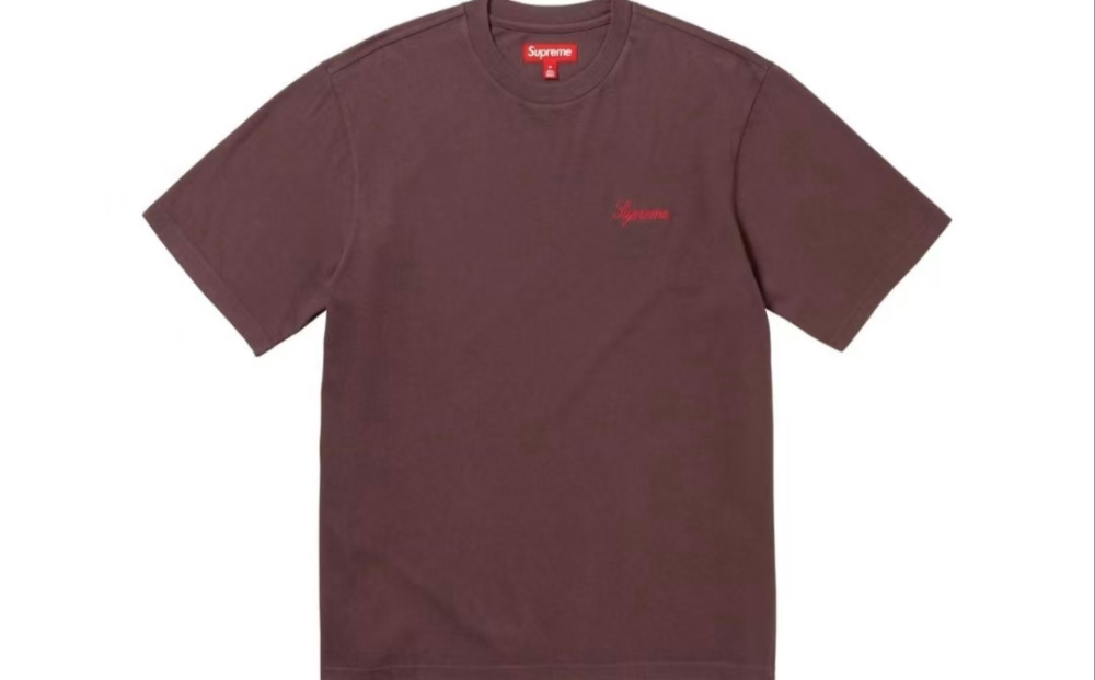 Supreme FW23 Week 6 Washed Script Embroidery Short Sleeve Tee - Unisex Crewneck Top