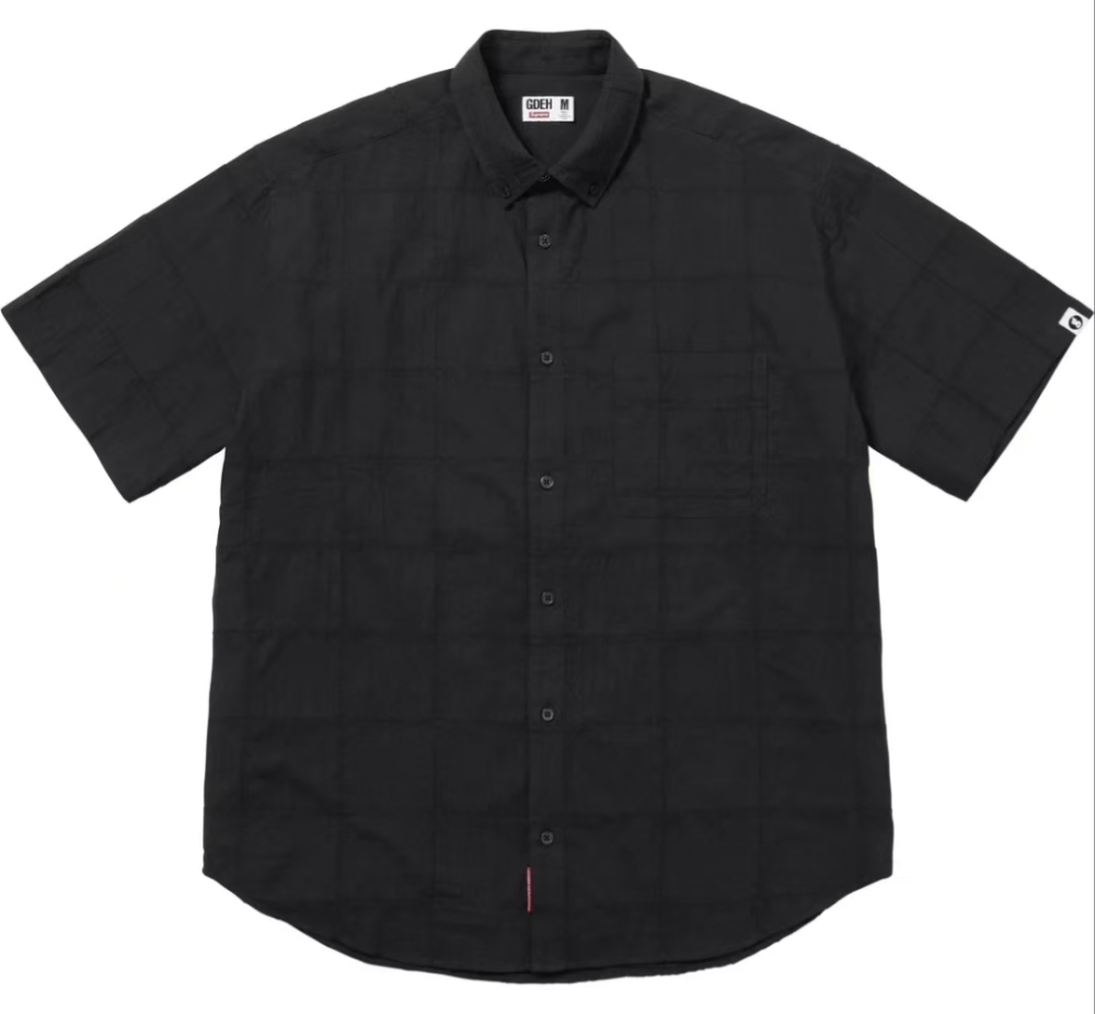 Supreme x GOODENOUGH SS25 Patchwork Short Sleeve Shirt - Unisex Button-Down