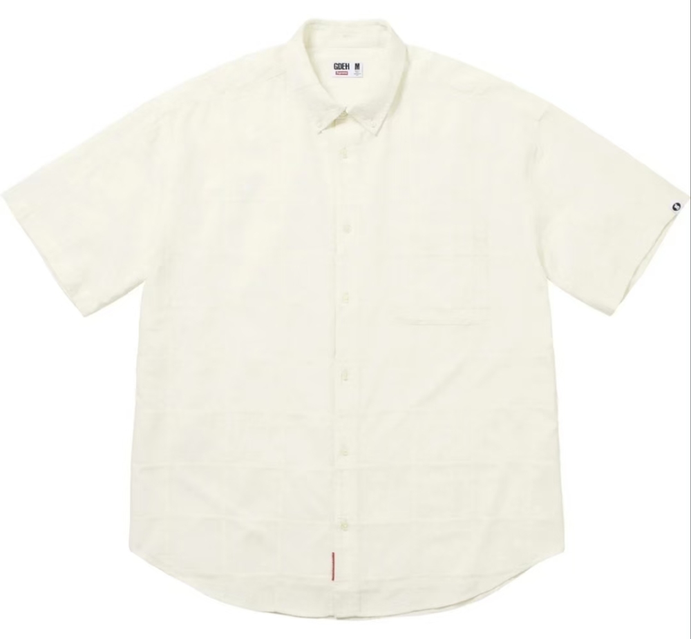 Supreme x GOODENOUGH SS25 Patchwork Short Sleeve Shirt - Unisex Button-Down
