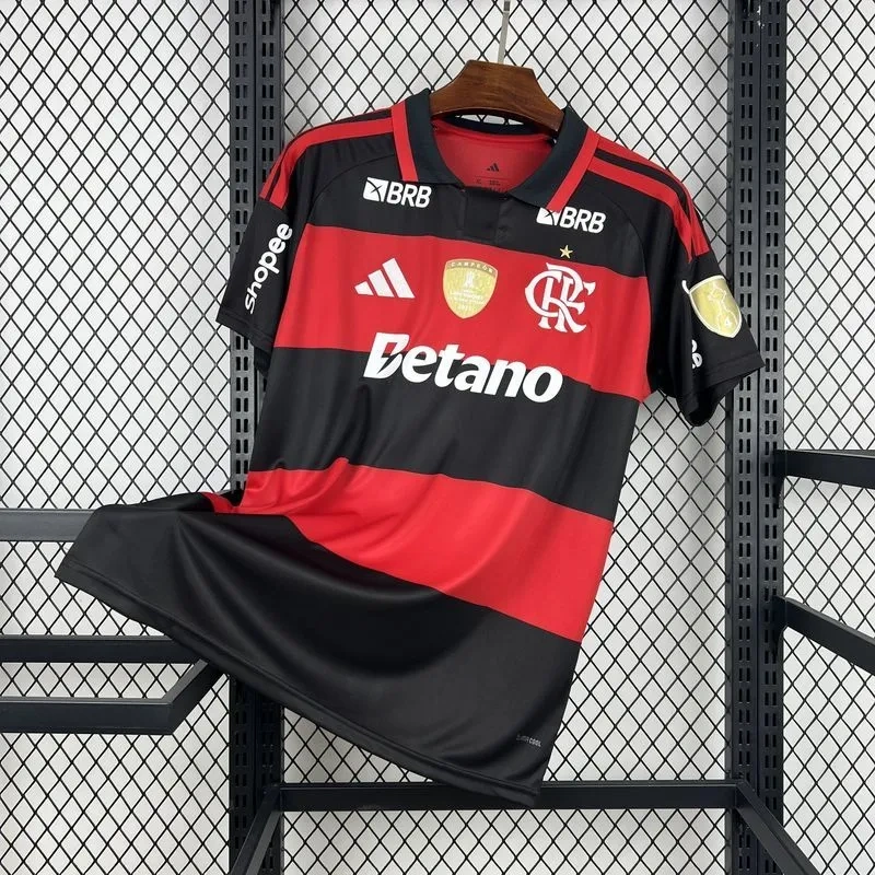 26/27 CR Flamengo Home Soccer Jersey（Full Advertising Sponsors）