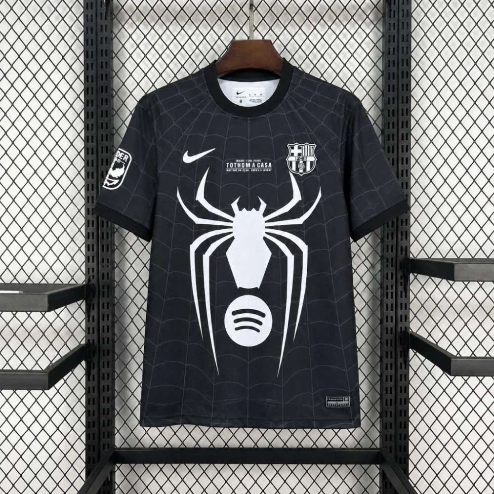 26/27 Barcelona Spider-Man-Venom Football Fans Shirt Style