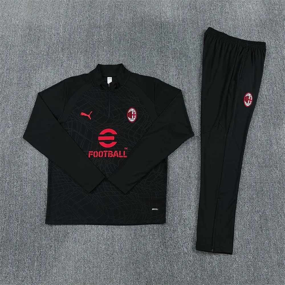 26/27 AC Milan Training Tracksuit Kit(Jacket+Pants) Black