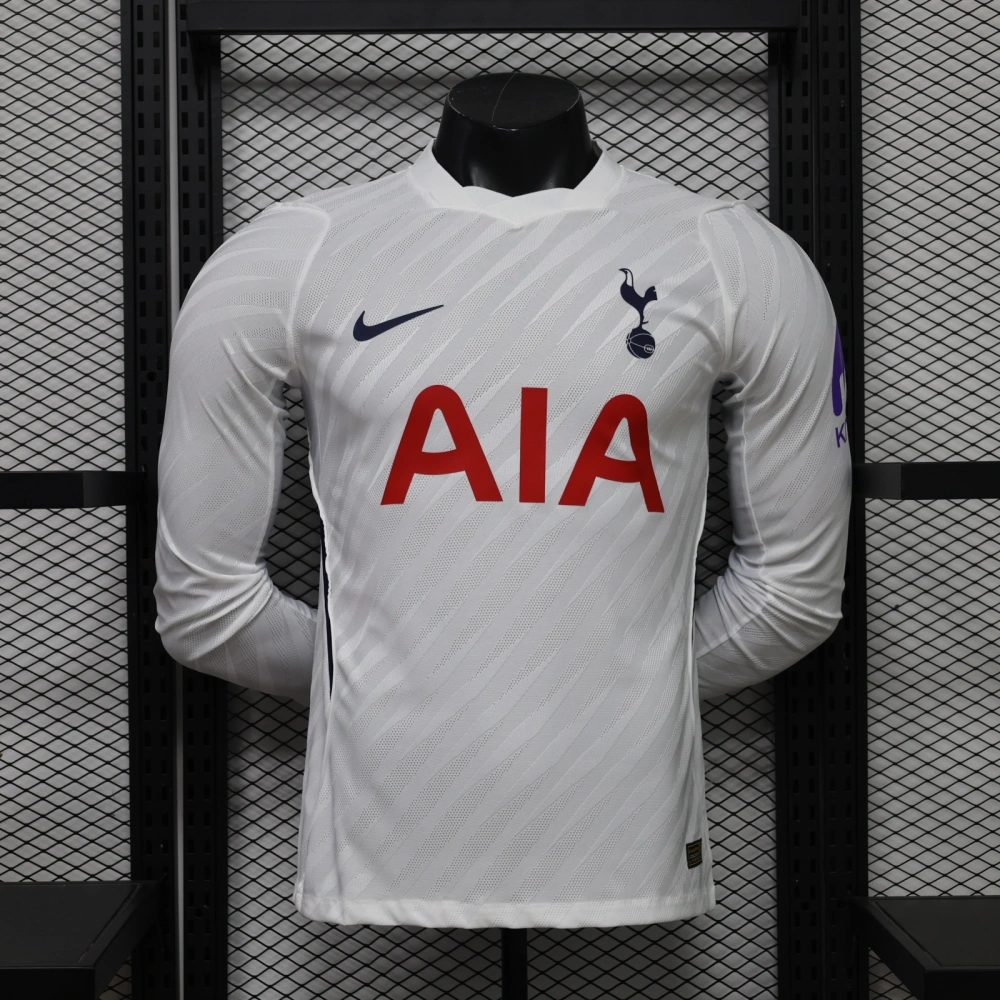 26/27 Tottenham Hotspur Home Soccer Jersey Player Version Long Sleeve