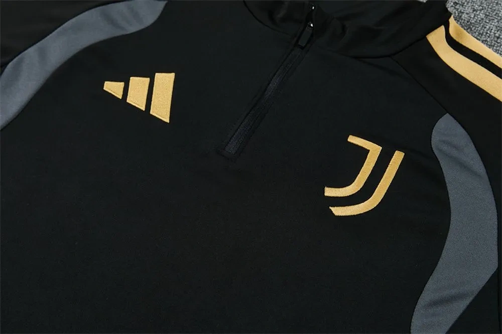 26/27 Juventus Training Kit (Jacket+Pants) Black