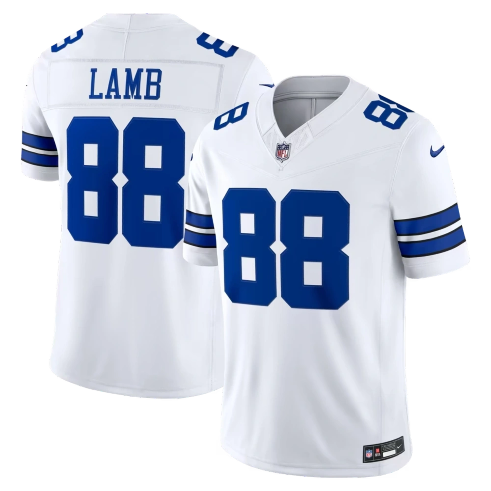 Men's Dallas Cowboys CeeDee Lamb Nike White Vapor F.U.S.E. Stitched Limited Jersey