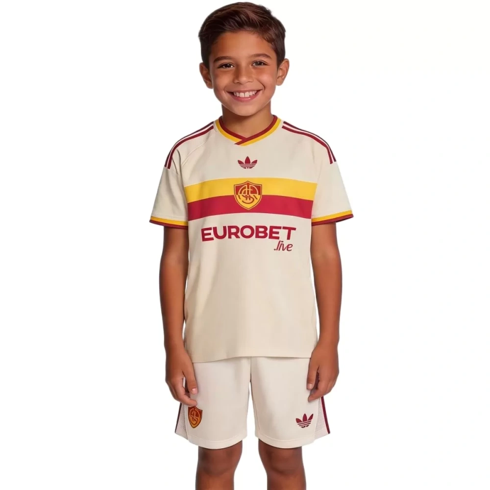 26/27 Kids AS Roma Away Jersey Kit