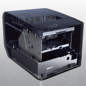 Internal mechanical structure of Epson 80mm thermal receipt printer, durable printing core assembly for catering POS system