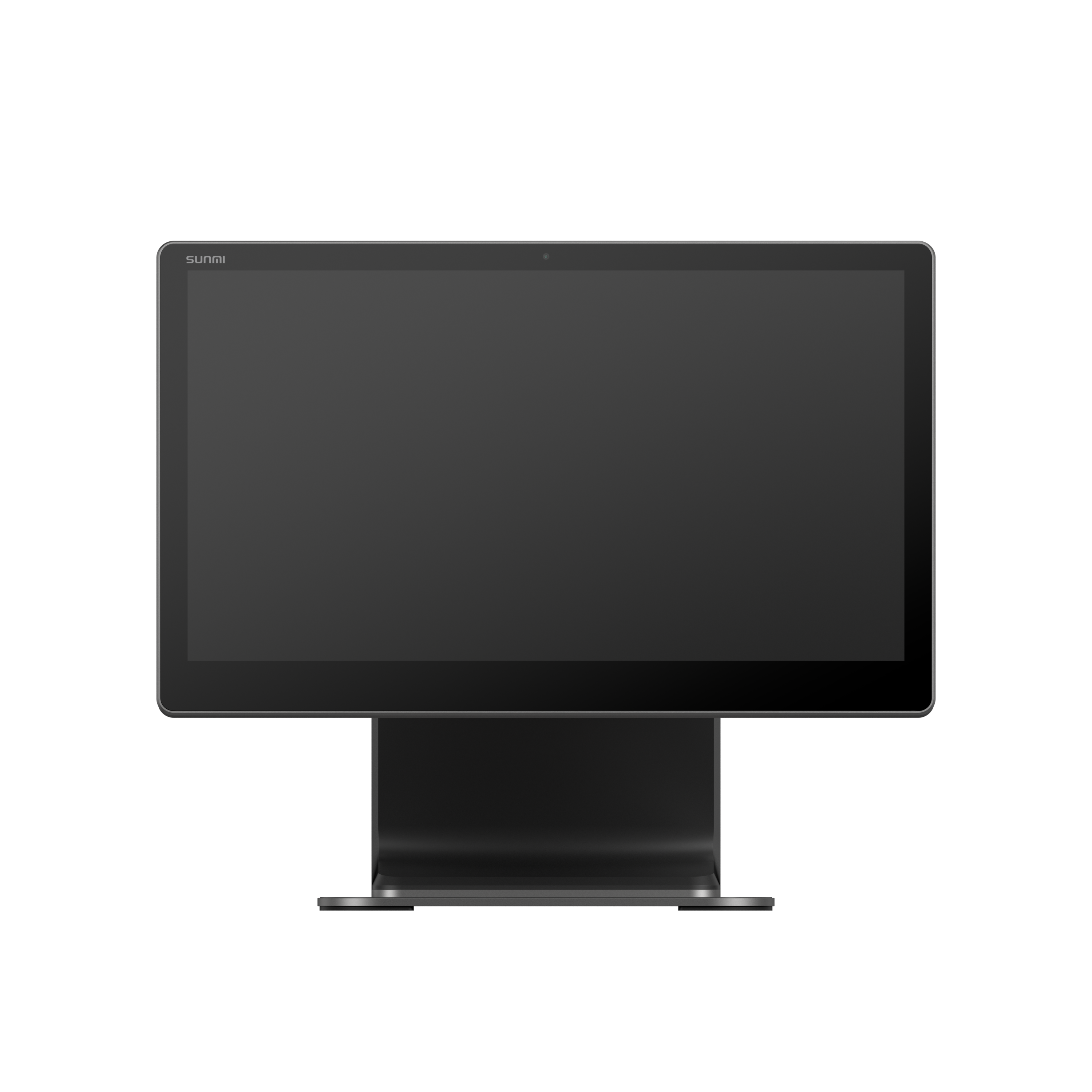 SUNMI D3 smart desktop POS terminal front view showcasing the 15.6 inch floating HD slim-bezel touchscreen