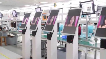 Z810 23.8-Inch Touchscreen Self-Service POS Kiosk with 80mm Printer for Restaurants and Retail Stores