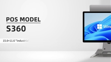 S360 15.6" Windows 11 All-in-One Touch Screen POS Terminal, Intel i3/i5/i7, Dual Screen Optional, Retail & Restaurant Cash Register