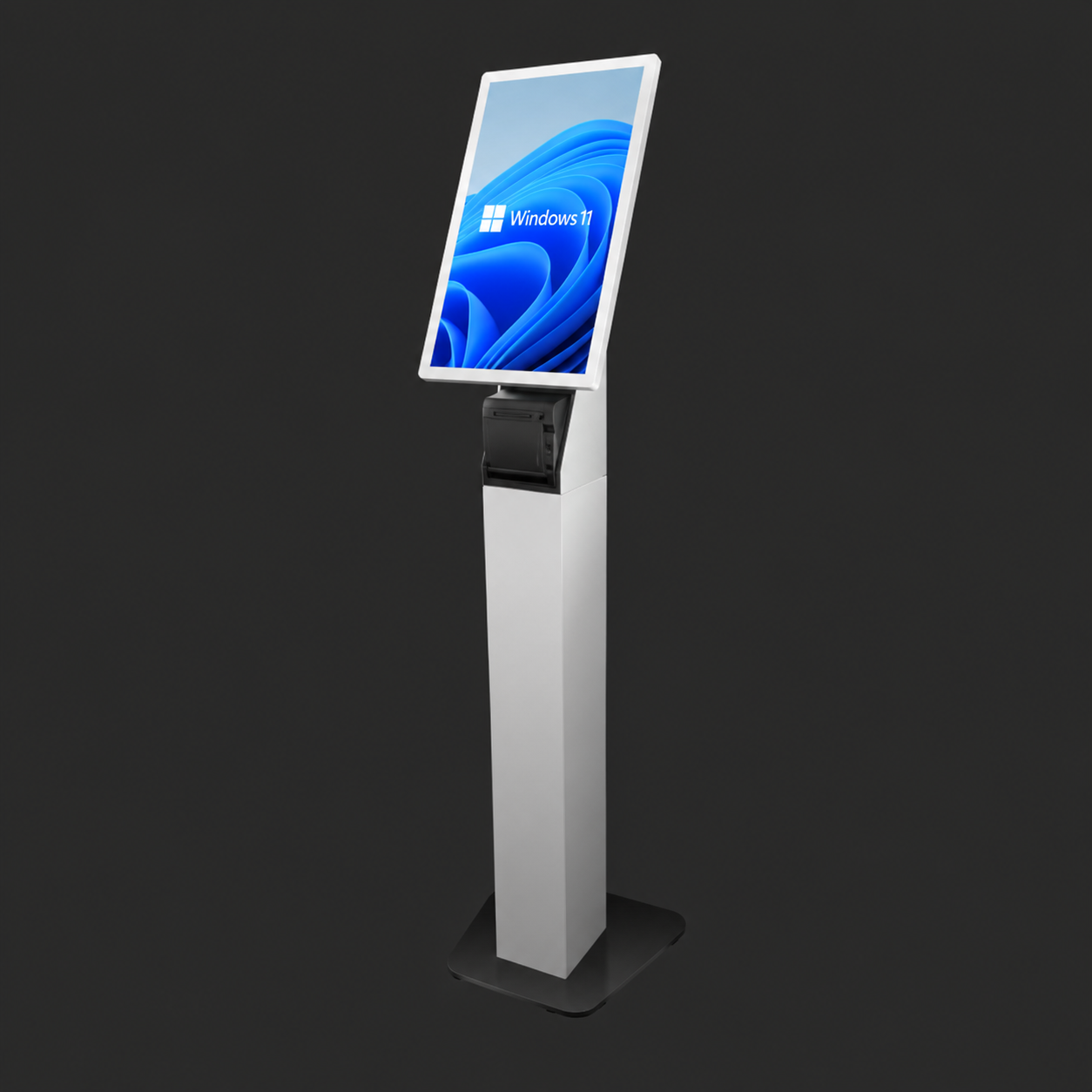 Z810 floor-standing self-service ordering kiosk right side view for restaurants and retail stores