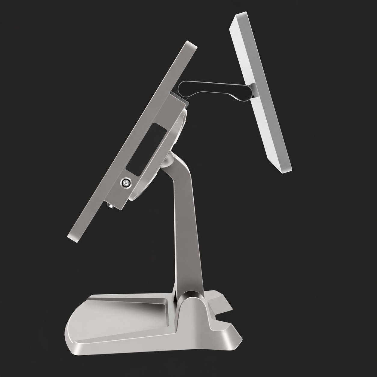 S360 retail POS machine metal stand rear side shot
