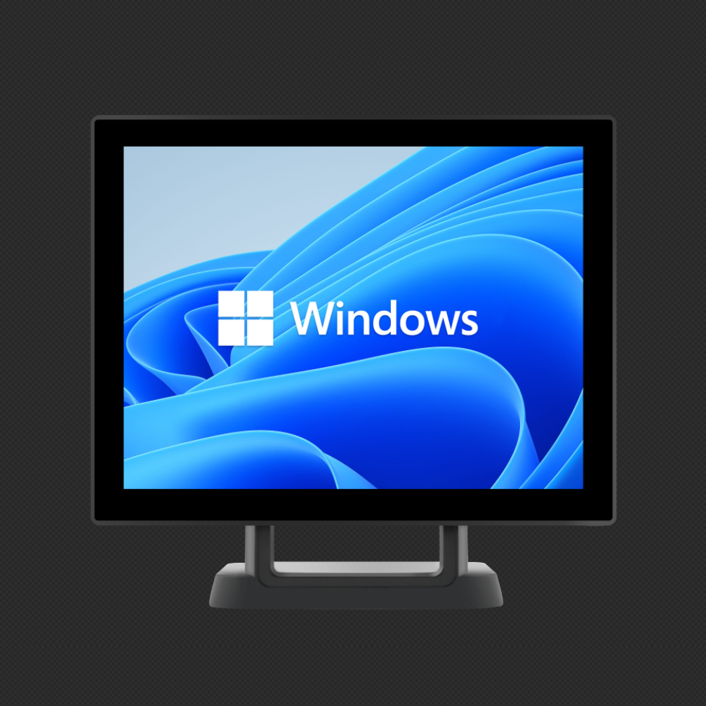 S330 15-inch single screen Windows POS terminal capacitive touch screen front close-up