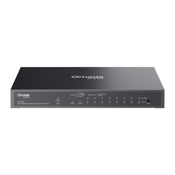 TP-Link Omada ES210GMP 10-Port Gigabit Easy Managed PoE+ Switch