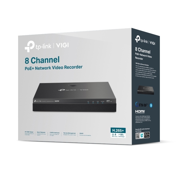 TP-Link VIGI NVR2008H-8MP V2 Product Packaging