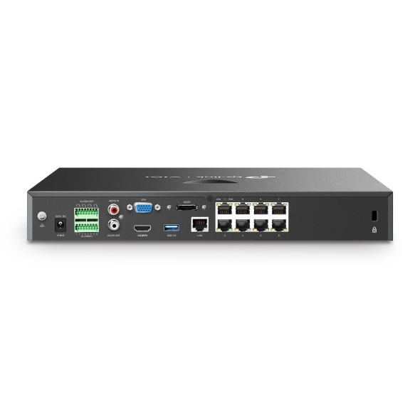 Rear Port View of TP-Link VIGI NVR2008H-8MP V2 CCTV Recorder