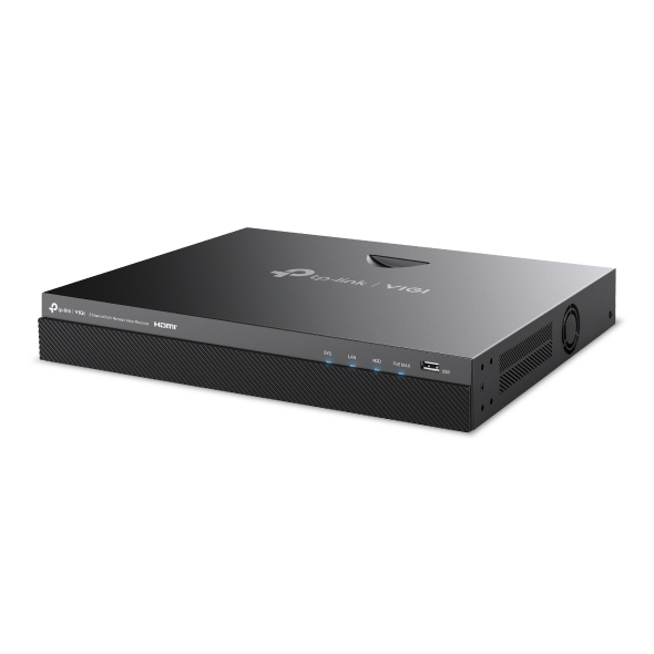 Angled View of TP-Link VIGI 8-Channel 4K Network Video Recorder