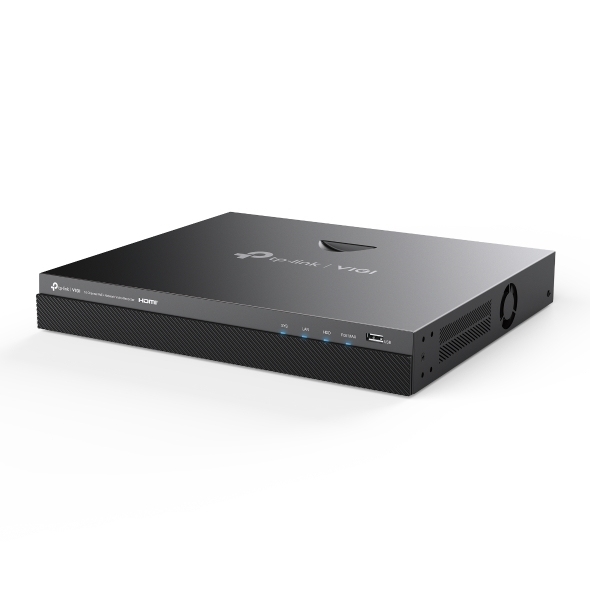 Angled View of TP-Link VIGI 16-Channel 4K Network Video Recorder