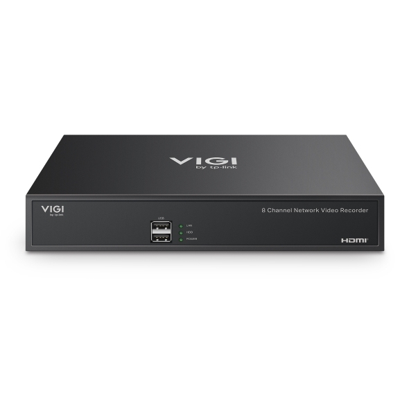 TP-Link VIGI NVR1008H V2.30 8 Channel 4K Network Video Recorder Front View
