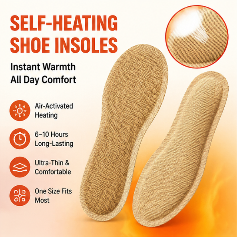 Self-Heating Thermal Shoe Insoles (Disposable Heat-Activated),,Self-Heating Thermal Shoe Insoles (Disposable Heat-Activated)