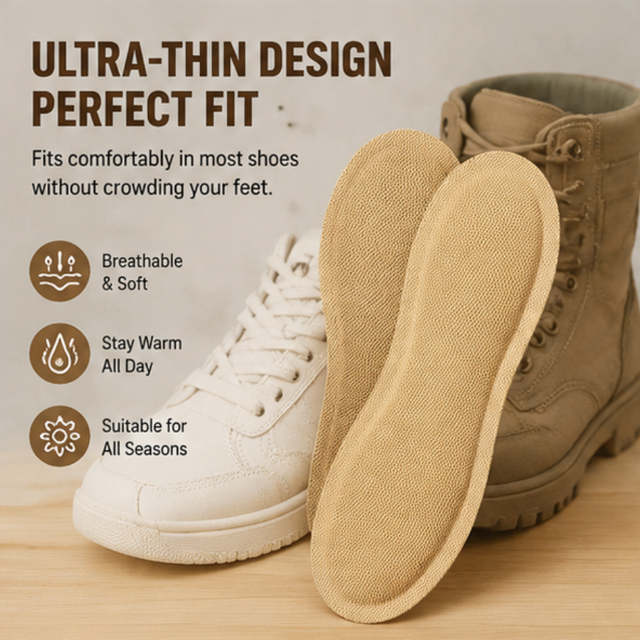 Self-Heating Thermal Shoe Insoles (Disposable Heat-Activated),,Self-Heating Thermal Shoe Insoles (Disposable Heat-Activated)