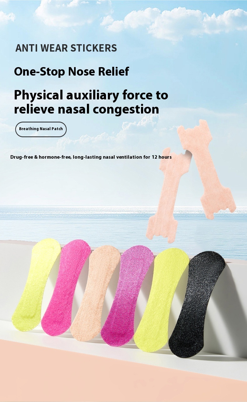 Nasal Strips Breathable Nose Lift Tape (Anti Snoring & Airflow Support),,Nasal Strips Breathable Nose Lift Tape (Anti Snoring & Airflow Support)