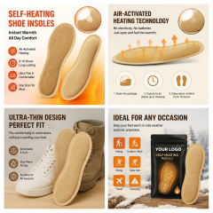 Self-Heating Thermal Shoe Insoles (Disposable Heat-Activated),,Self-Heating Thermal Shoe Insoles (Disposable Heat-Activated)