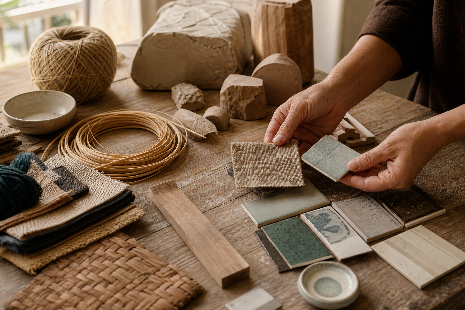Material color and finish samples