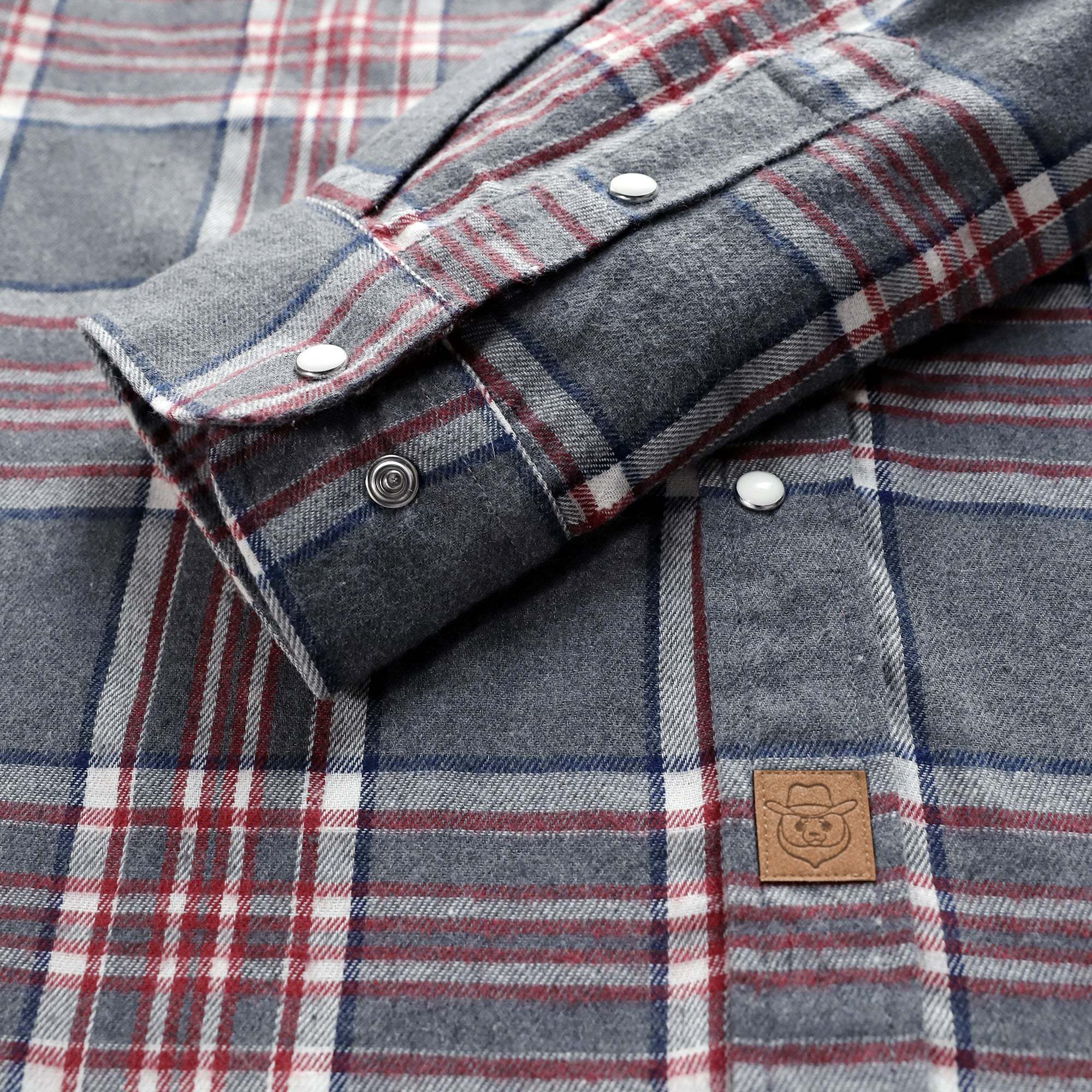 6oz Mens Flannel Long Sleeve Pearl Snap Buttons Western Cowboy Vintage Casual Shirts #2810