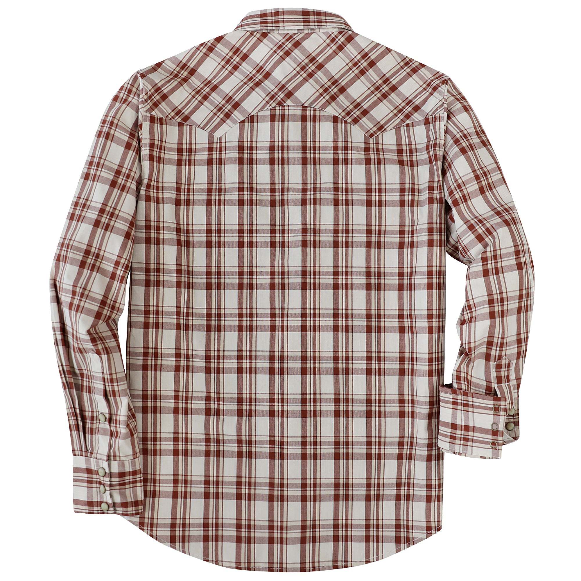 Dubinik? 4.1oz Pearl Snap Shirts For Men Long Sleeve Lightweight Casual Sawtooth Pocket Western Plaid Cowboy Cotton Vintage Work Shirt#48013