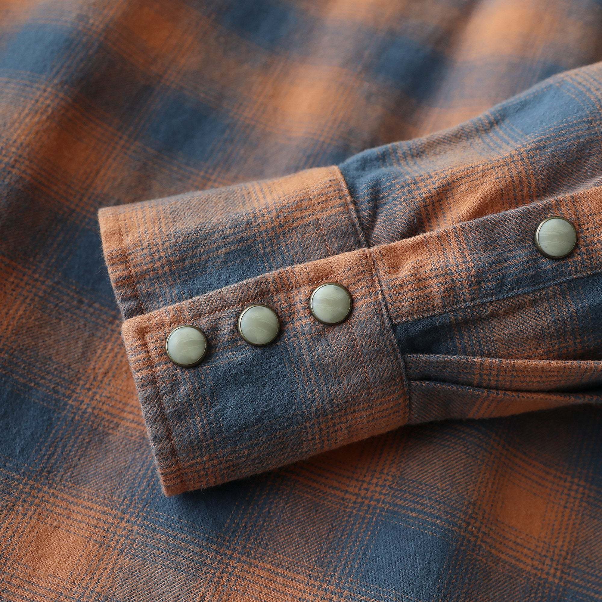 Dubinik? 6.3oz Flannel Shirt for Men Long Sleeve Casual Cozy Snap Button Western Plaid Shirts Soft Pure Cotton#37006