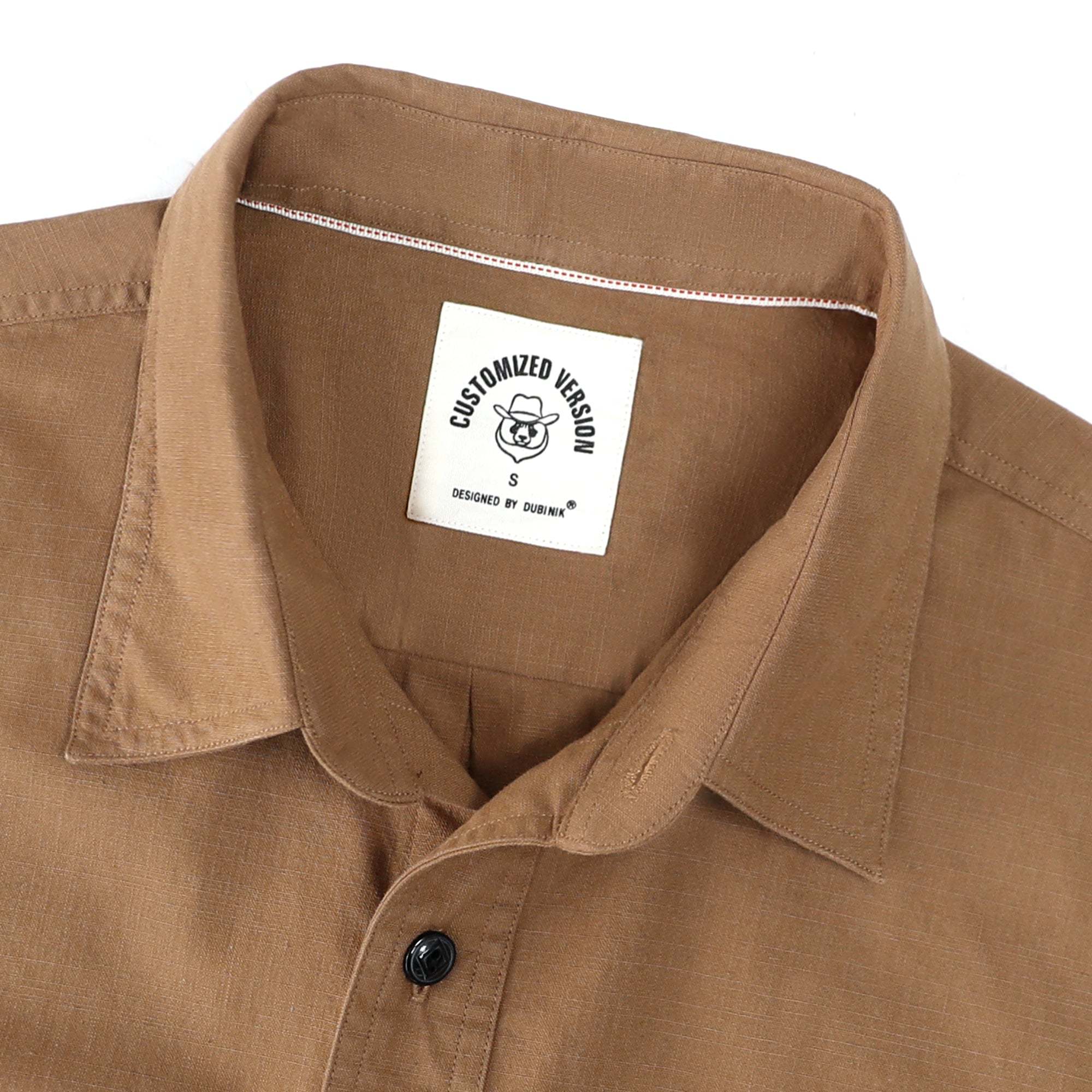 Dubinik? Dark Brown Solid Mens Short Sleeve Button Down Casual Cotton Regular Fit Lightweight Pocket Chambray Mens Button Down Short Sleeve#0057011
