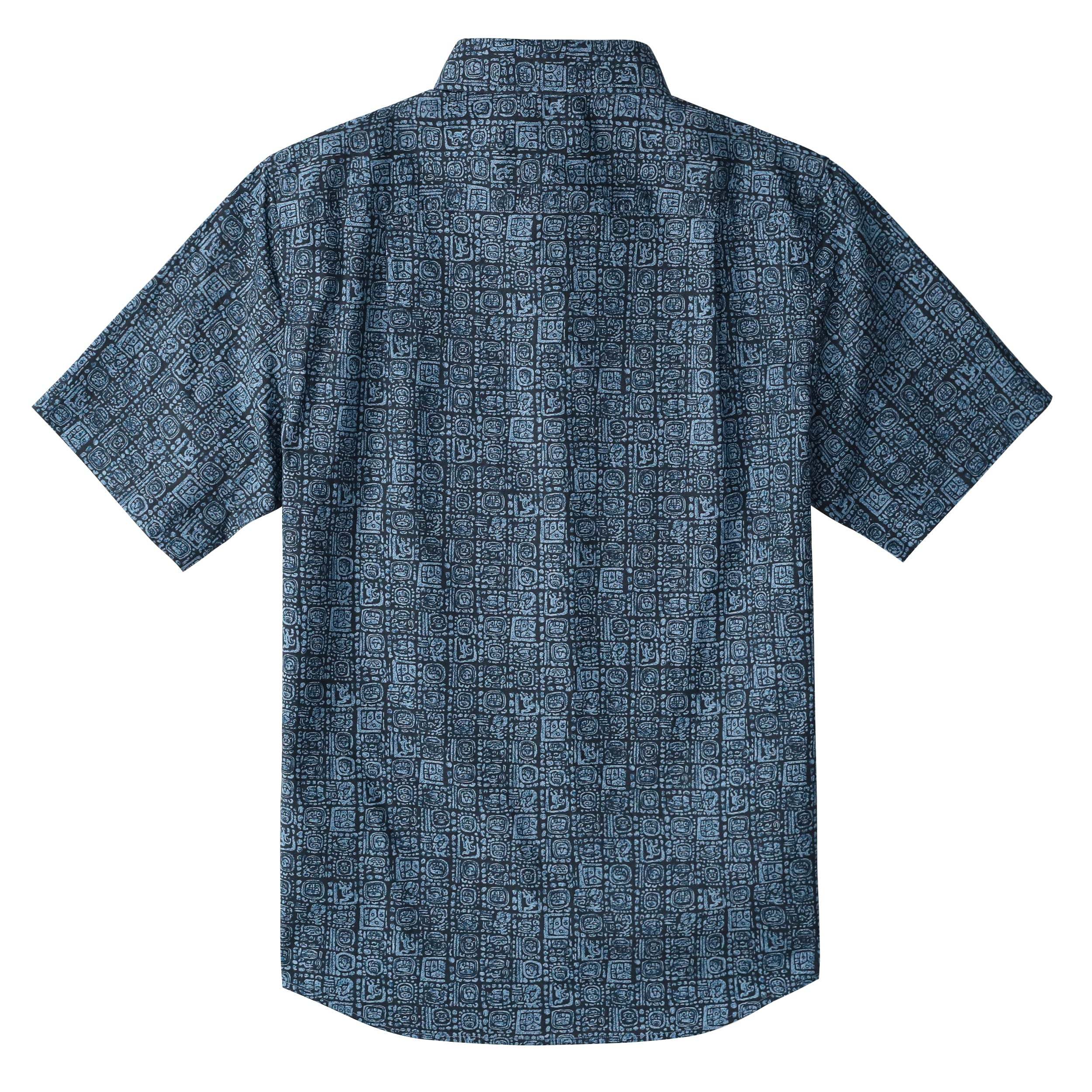 Dubinik Short Sleeve Button Down Shirts 100% Cotton Plaid Casual Shirt with Pocket #0111