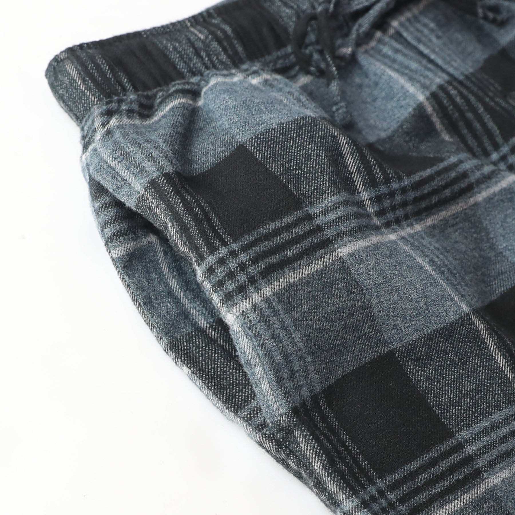 Cotton Flannel Pajama Plaid Sleep & Lounge Pants, PJ Bottoms With Pockets And Button Fly #3002
