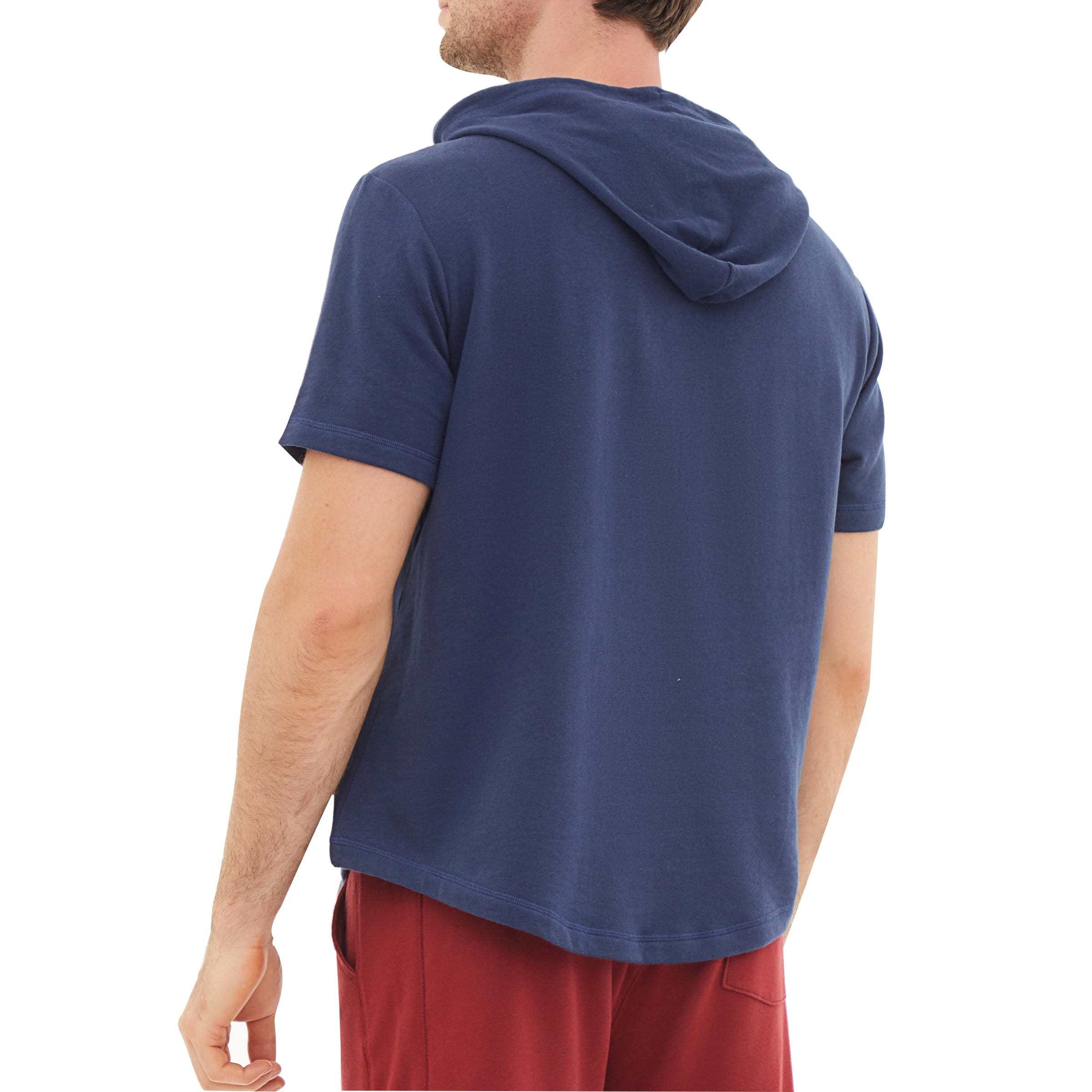Men's Hoodies short-sleeved hooded sweatshirt #0602