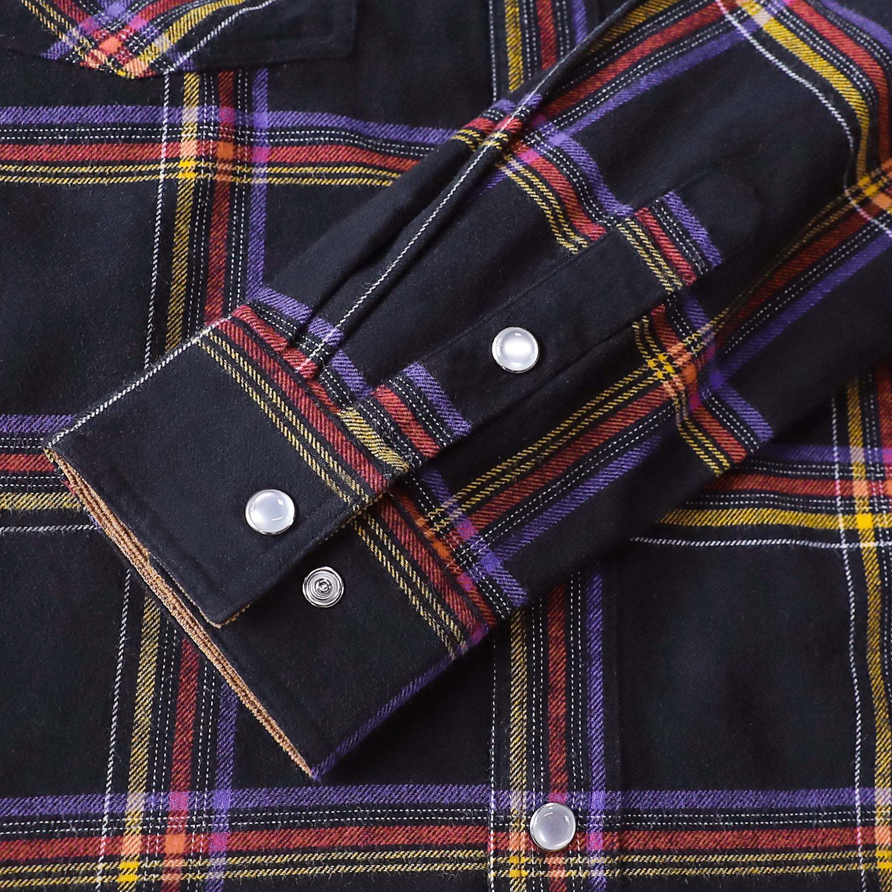 Dubinik? 6oz Men's Long Sleeve Pearl Snap Midweight Flannel Casual Western Cowboy Plaid Shirts 100% Cotton#36020