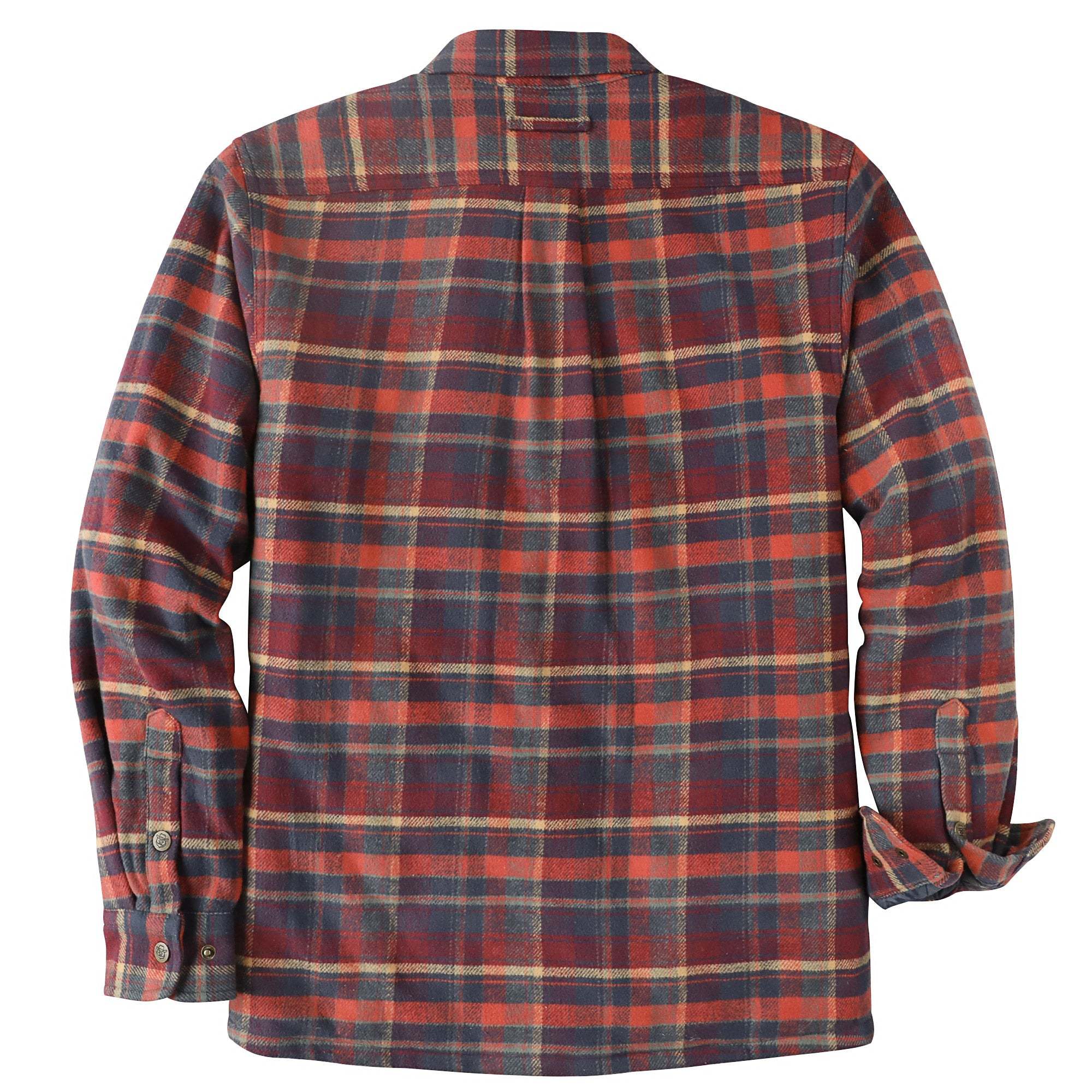 Dubinik? 10.8oz Men’s Overshirt Shacket – Cozy Warm-Lined Plaid Flannel, Lightweight Casual Button-Down Long Sleeve Jacket #0181010