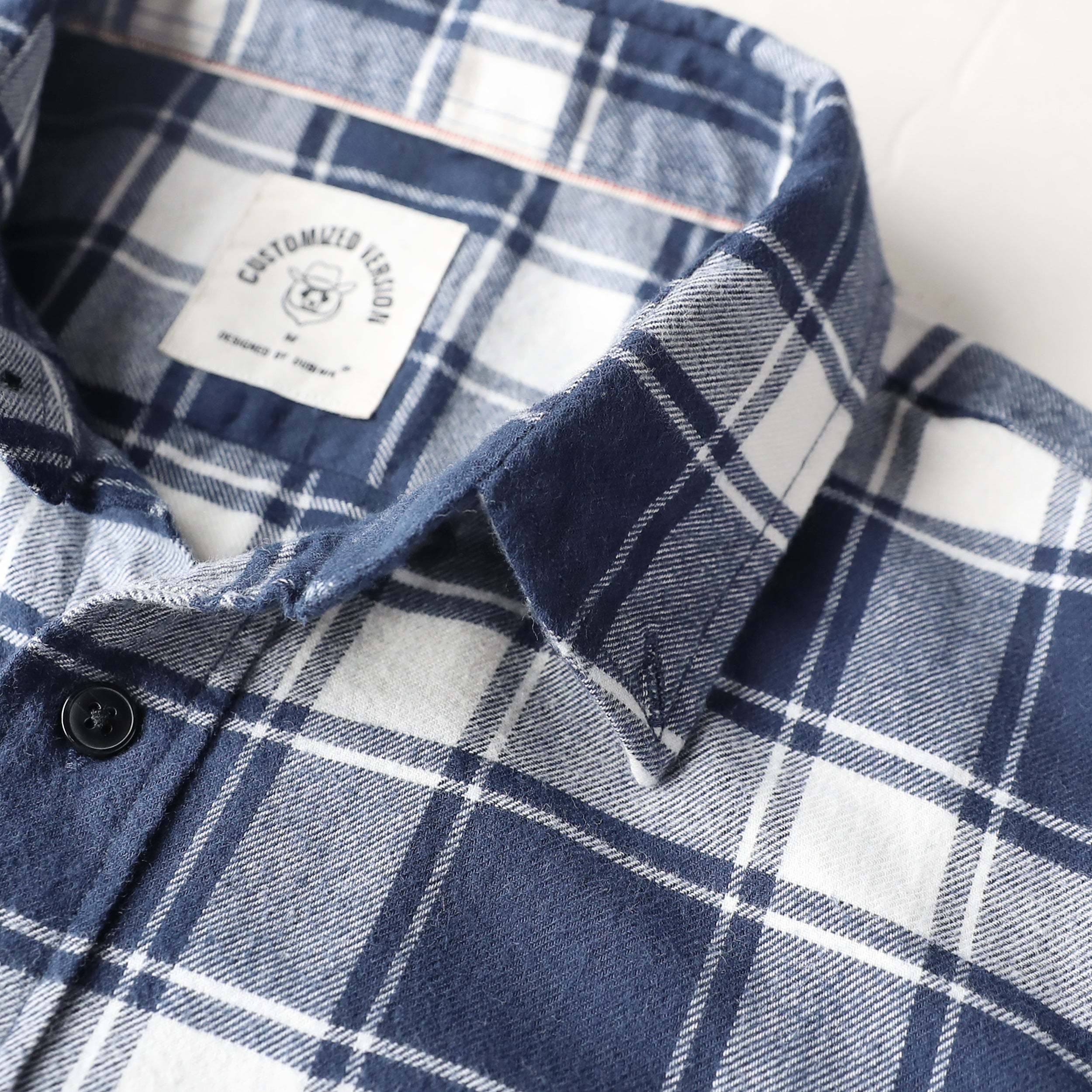 6oz Men's Plaid Flannel Long Sleeve Shirts #0346