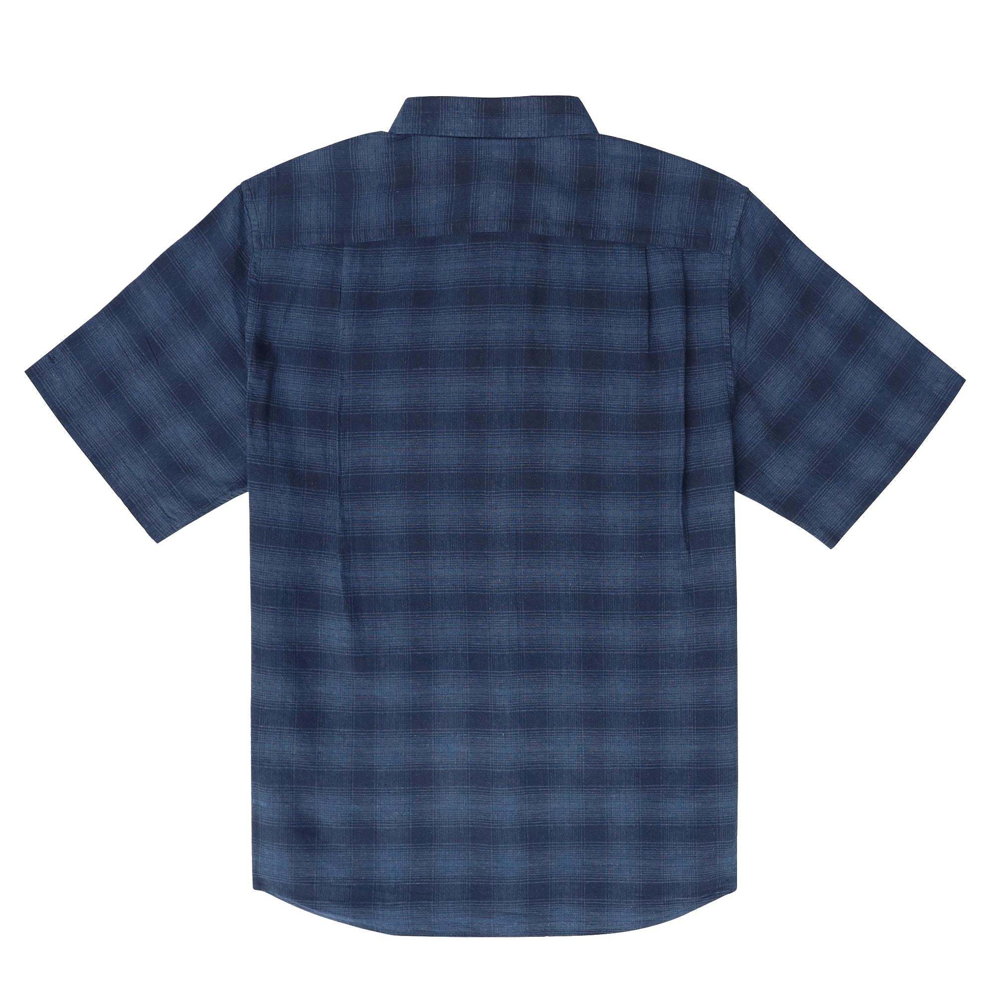 Dubinik? Mens Short Sleeve Button Down Shirts 100% Cotton Plaid Casual Shirt with Pocket #0109