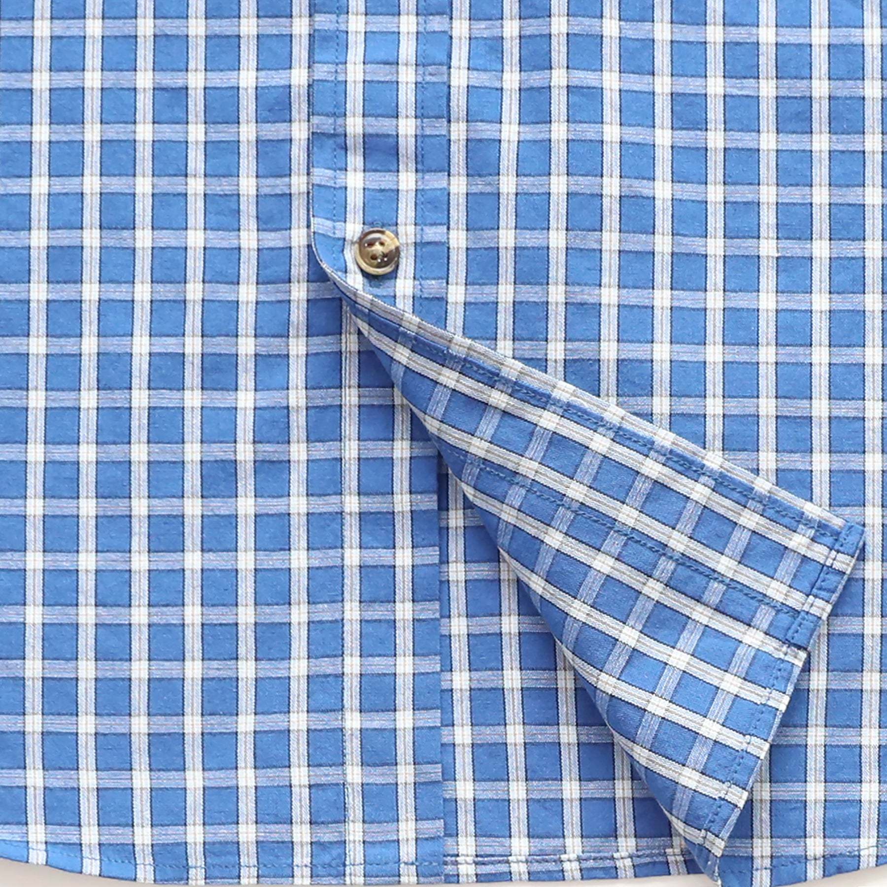 Men's casual short-sleeved cotton shirt #0013