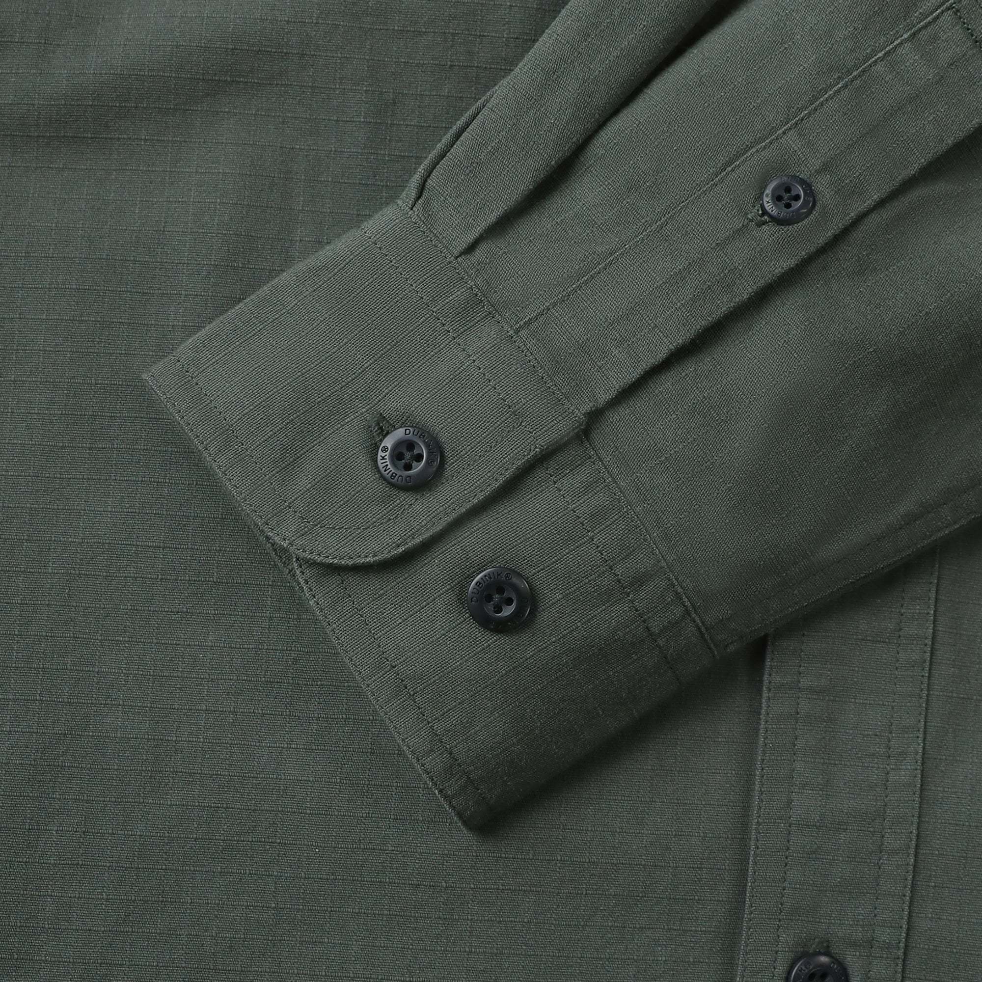 Tall size in stock now! Dubinik? 6.5oz Mens Button Up Shirts Long Sleeve Casual Army Green Solid Shirts for Men Two Pocket Regular Fit Comfortable with Stretch Shirt#0056003 Tall size in stock now!