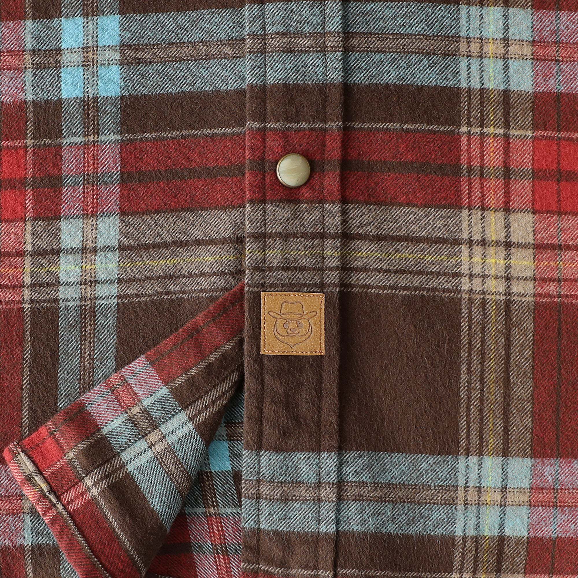 Dubinik? 6.3oz Flannel Shirt for Men Long Sleeve Casual Cozy Snap Button Western Plaid Shirts Soft Pure Cotton#37011