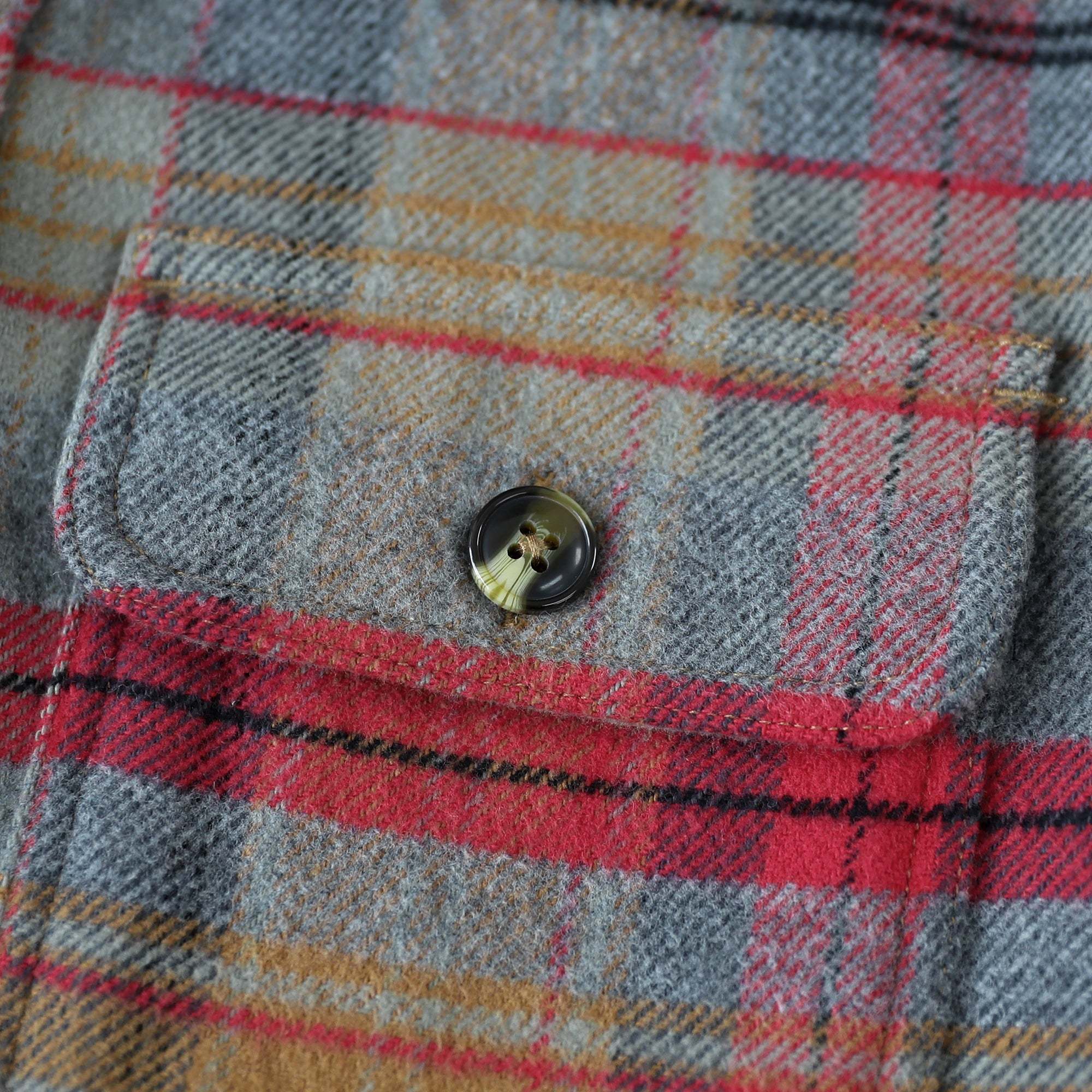 Dubinik? 10.8oz Men's Flannel Shacket Plaid Jacket with Warm Lining Button Up#38402