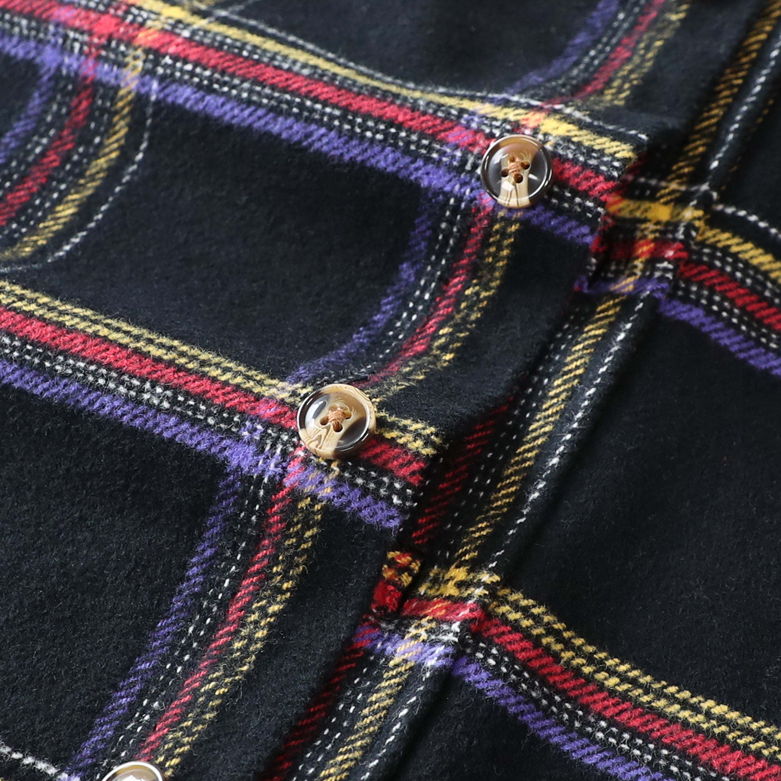 Dubinik? 10.8oz Ultra Heavyweight Flannel Shirt for Men Long Sleeve Casual Button Down Soft Pure Cotton Plaid Warm Suede Cuffs#0082007