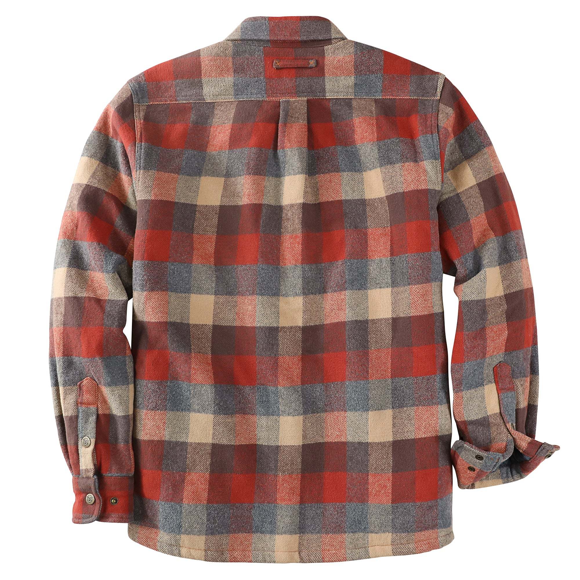 Dubinik? 10.8oz Men’s Overshirt Shacket – Cozy Warm-Lined Plaid Flannel, Lightweight Casual Button-Down Long Sleeve Jacket #0181011
