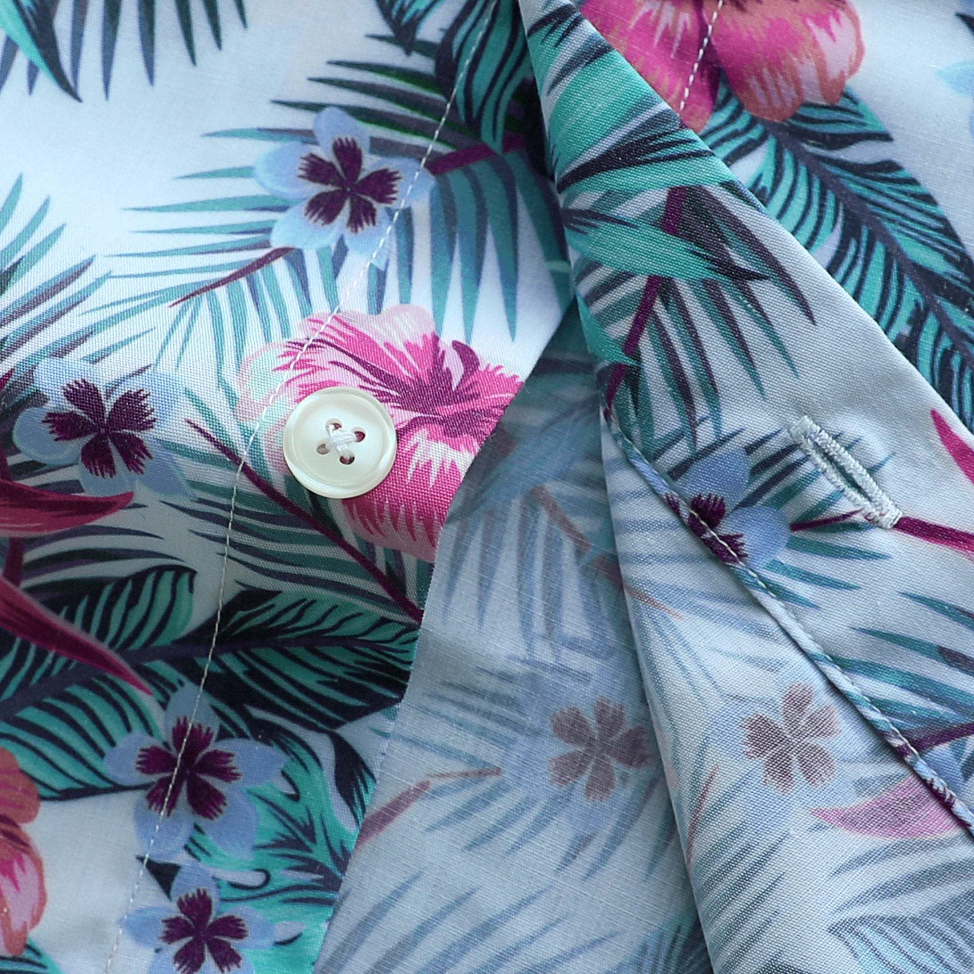 Hawaiian Shirt for Men Aloha Tropical Short Sleeve Button Down Print Beach Shirts #2622