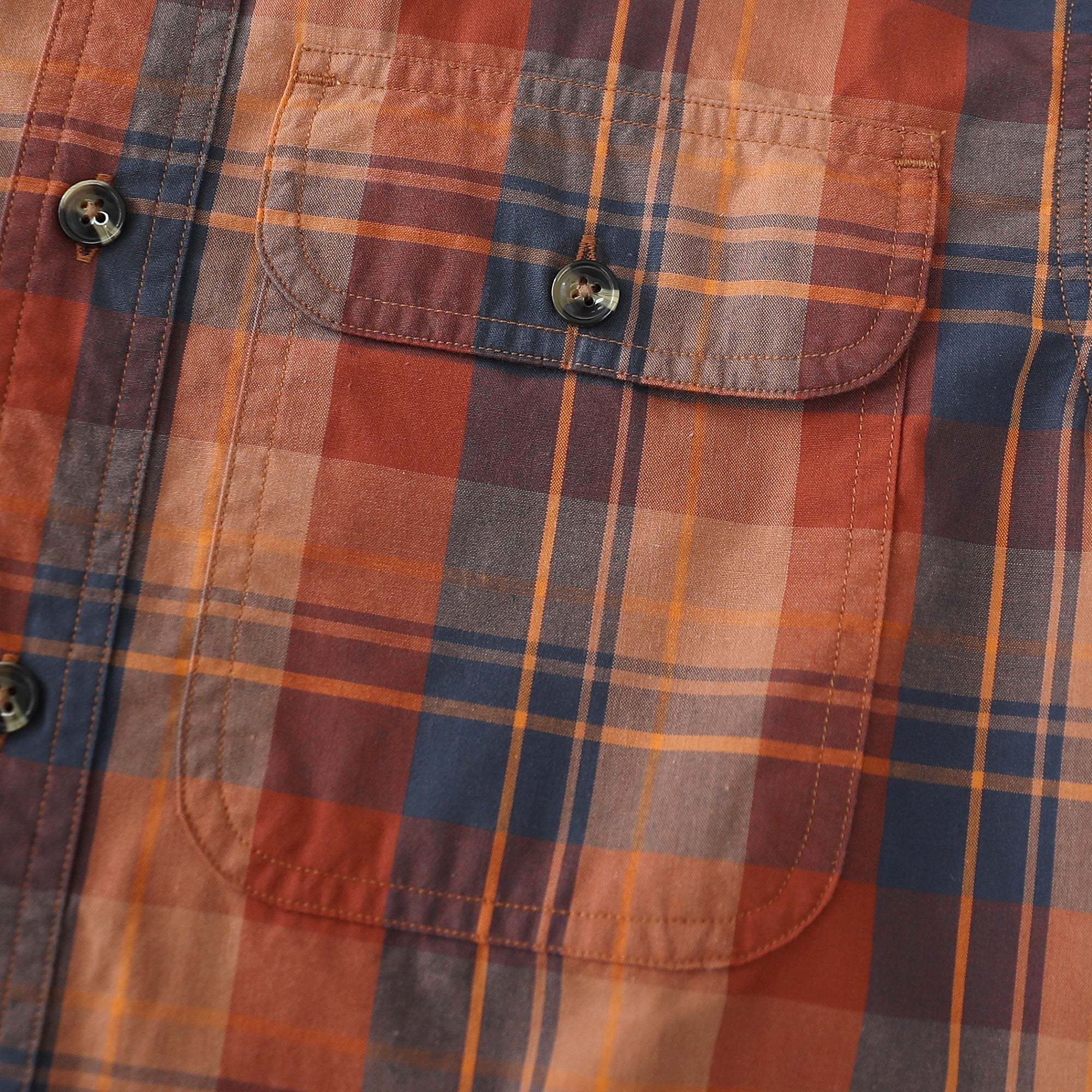 Dubinik? 4.1oz Mens Long Sleeve Button Down Shirts Casual Plaid Shirt with Practical Double Pockets Comfortable and Soft#0050025
