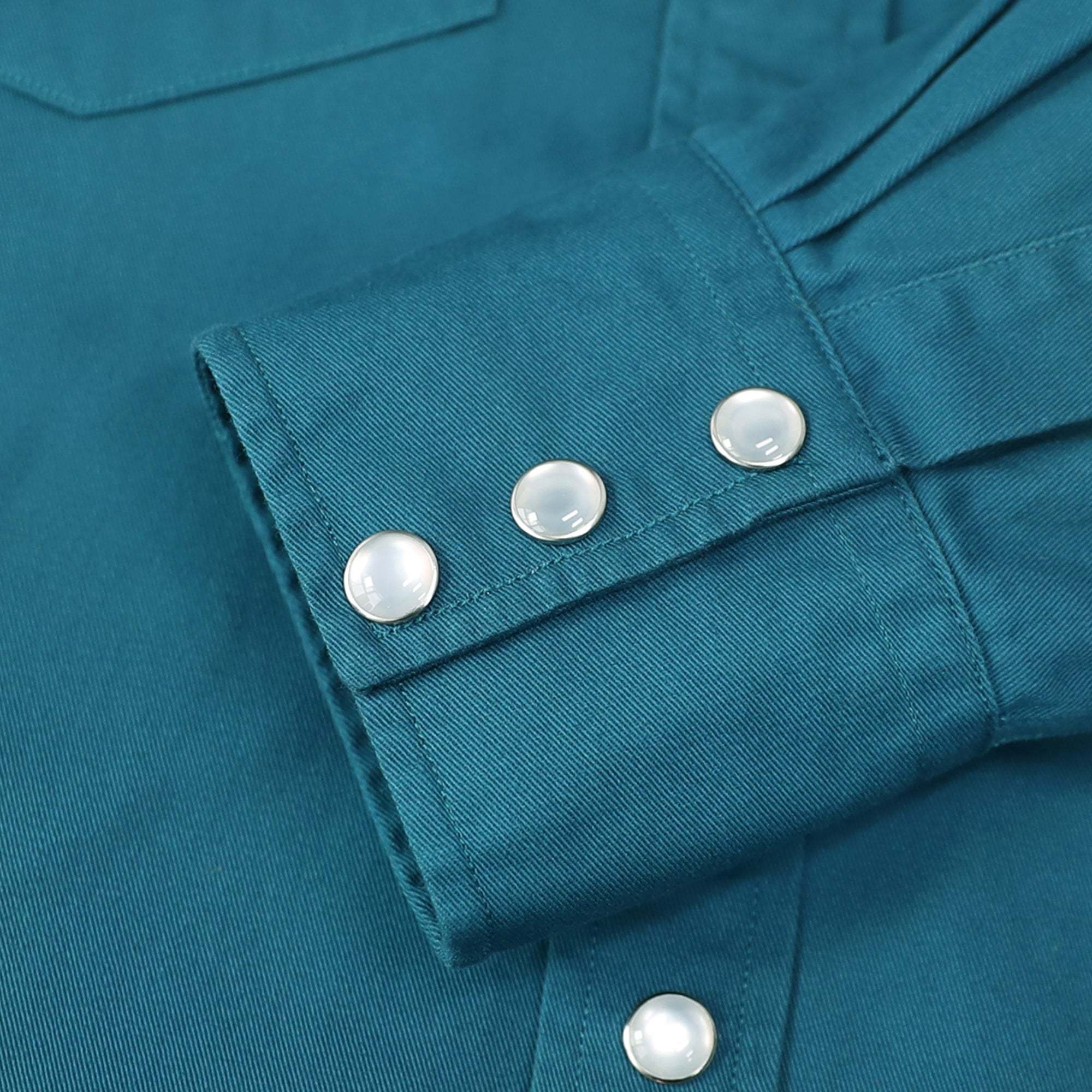 Dubinik? 7.2oz Men's Western Cowboy Pearl Snap Long Sleeve Work Shirt#10611