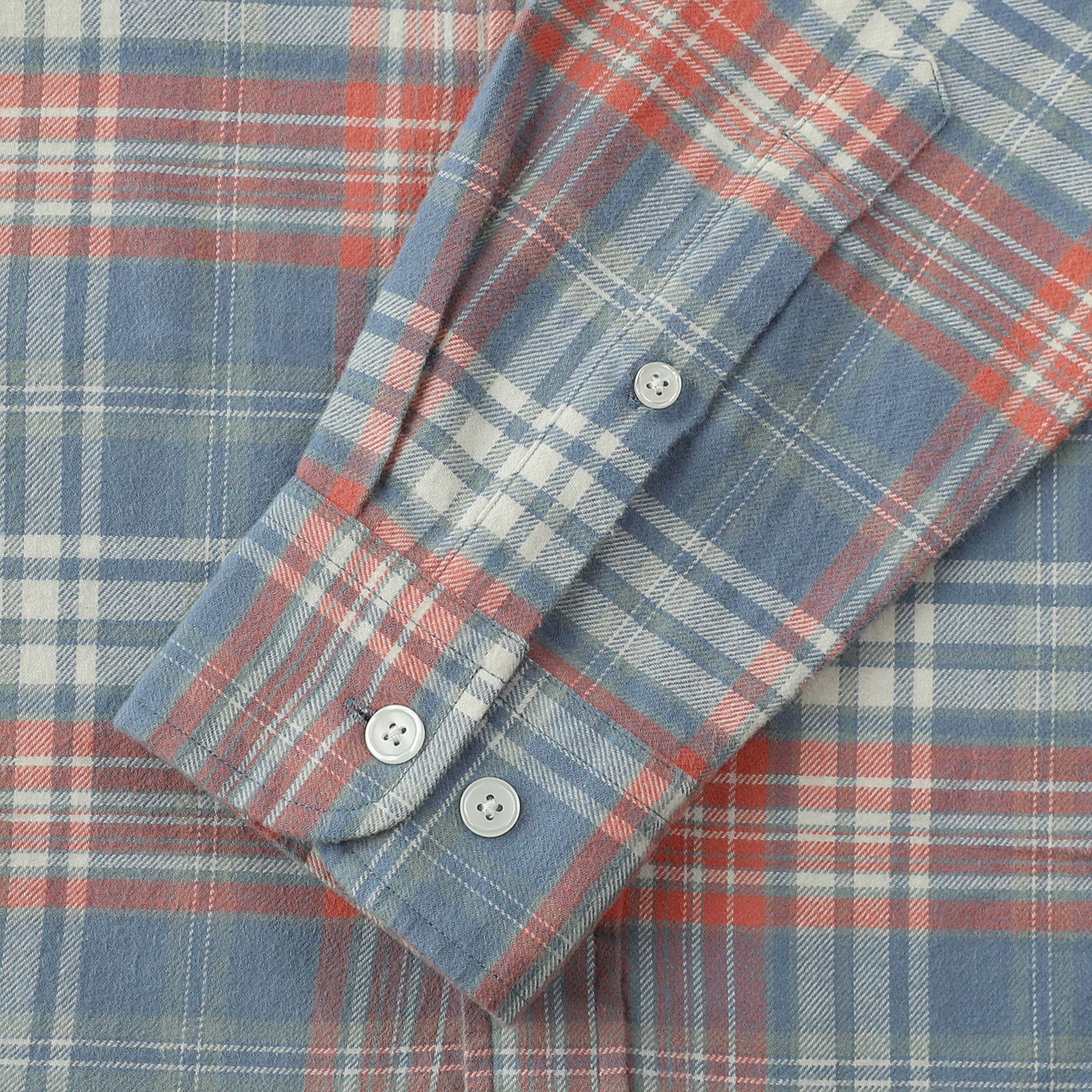 Dubinik? 6oz Mens Flannel Shirts Long Sleeve Button Down Casual Work Plaid Shirt Men All Cotton Soft with Pocket Regular Fit03-51
