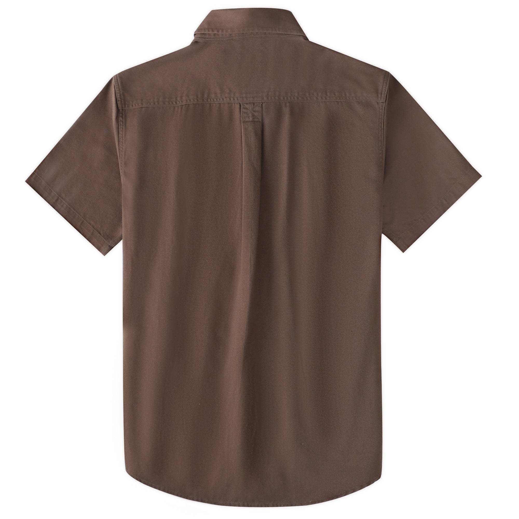 Dubinik? Men’s Short Sleeve Button Down Work Shirt – 2 Pocket Cotton Casual#10710